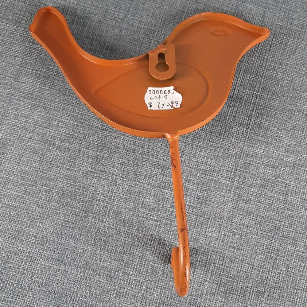 Wall Hooks Bird Birds Rustic Urban Farmhouse Home Coat Utility Laundry Room